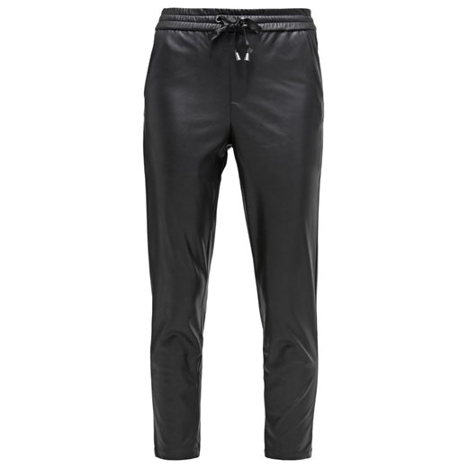 Bik Bok UPSTREET Spodnie materiałowe black zalando  abstrakcyjne wzory