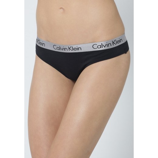 Calvin Klein Underwear RADIANT Stringi black zalando  bez wzorów/nadruków