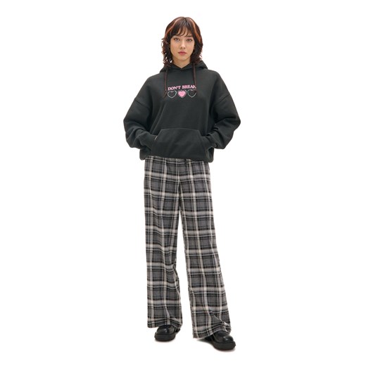 Cropp - Bluza z nadrukiem pluszowego misia - czarny Cropp S Cropp