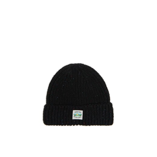 Cropp - Czarna czapka beanie - czarny ze sklepu Cropp w kategorii Czapki zimowe męskie - zdjęcie 176579413