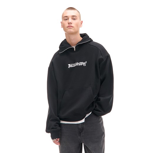 Cropp - Gruba bluza z kapturem - czarny Cropp M Cropp