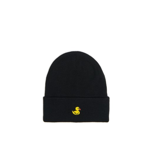 Cropp - Czapka beanie z naszywką kaczki - czarny Cropp Uniwersalny Cropp