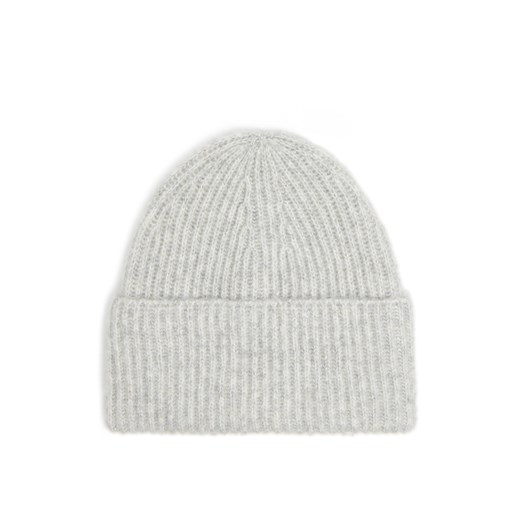 Cropp - Szara czapka z domieszką wełny - jasny szary Cropp Uniwersalny Cropp