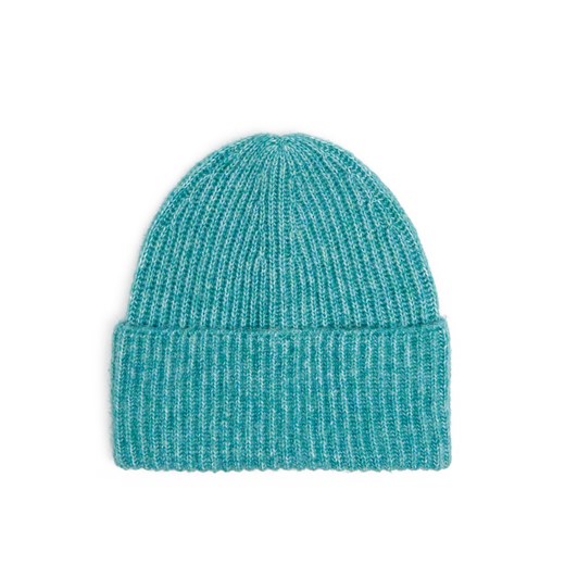 Cropp - Zielona czapka z domieszką wełny - niebieski Cropp Uniwersalny Cropp