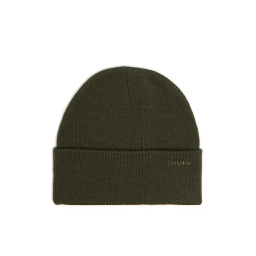 Cropp - Oliwkowa czapka beanie z naszywką - zielony Cropp Uniwersalny promocyjna cena Cropp
