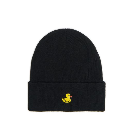 Cropp - Czapka beanie z naszywką kaczki - czarny Cropp Uniwersalny Cropp