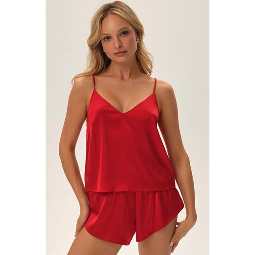 Esotiq satynowa piżama damska Jelly 42084-33X, Kolor czerwony, Rozmiar XL, Esotiq ze sklepu Primodo w kategorii Koszule męskie - zdjęcie 176582544