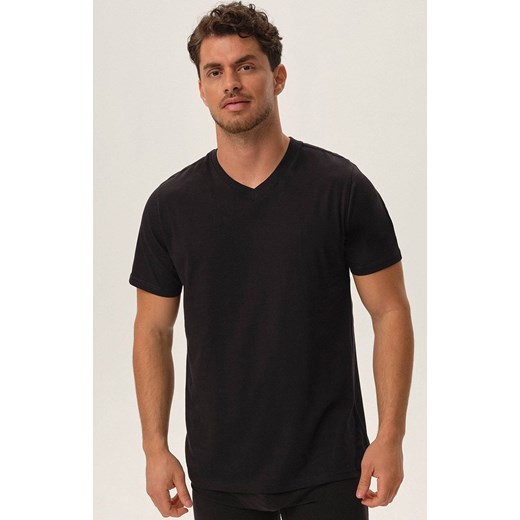 Henderson 2-pack czarny t-shirt męski Actual 41639-99X, Kolor czarny, Rozmiar XL, Henderson ze sklepu Primodo w kategorii T-shirty męskie - zdjęcie 176583202