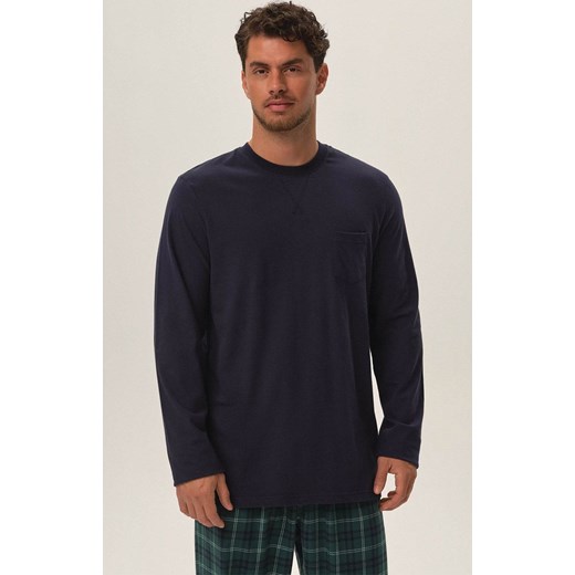 Henderson dwuczęściowa piżama męska Herb 41913-59X, Kolor granatowo-zielony, Henderson M Primodo