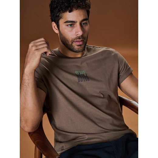 Sinsay - Koszulka - brązowy Sinsay L Sinsay