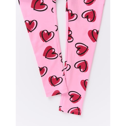 Sinsay - Legginsy - różowy Sinsay 116 Sinsay