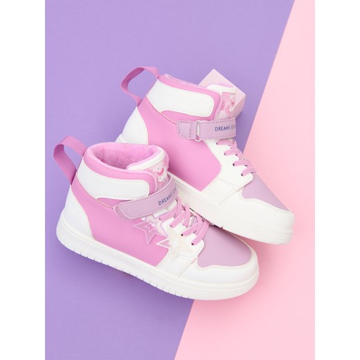 Sinsay - Sneakersy - różowy Sinsay 30 Sinsay