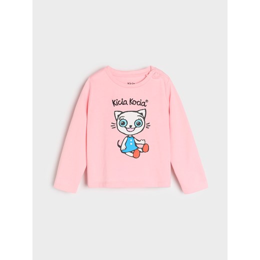 Sinsay - Piżama dwuczęściowa Kicia Kocia - różowy Sinsay 92 Sinsay