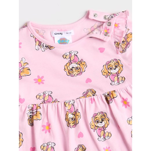 Sinsay - Sukienka Psi Patrol - różowy Sinsay 80 Sinsay