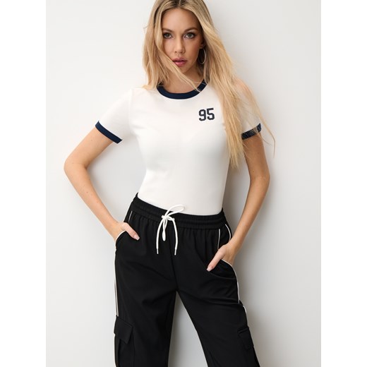 Sinsay - Spodnie high waist - czarny Sinsay S Sinsay