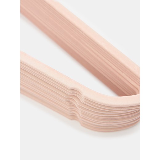 Sinsay - Welurowe wieszaki 20 pack - różowy Sinsay One Size Sinsay
