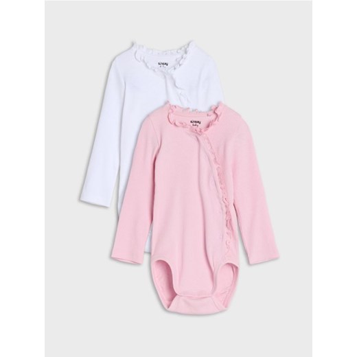 Sinsay - Body 2 pack - różowy ze sklepu Sinsay w kategorii Body niemowlęce - zdjęcie 176593011