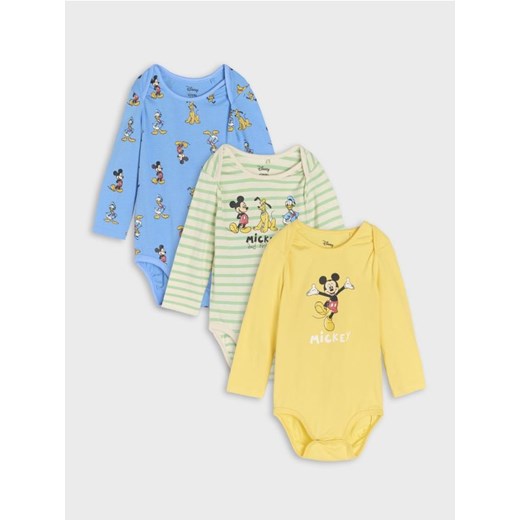 Sinsay - Body Disney 3 pack - kremowy ze sklepu Sinsay w kategorii Body niemowlęce - zdjęcie 176593020