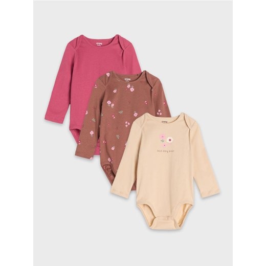 Sinsay - Body 3 pack - beżowy Sinsay 92 Sinsay