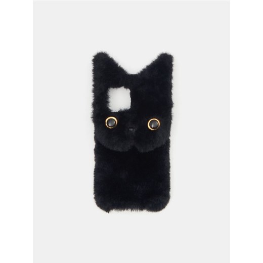 Sinsay - Etui na iPhone 12/12 PRO czarny kot - czarny ze sklepu Sinsay w kategorii Etui - zdjęcie 176593882