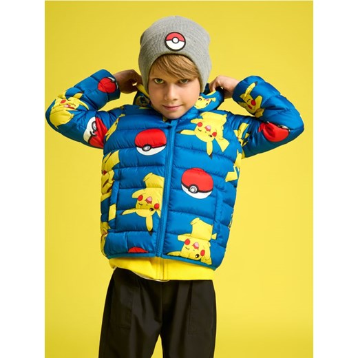 Sinsay - Kurtka pikowana Pokemon - mid blue Sinsay 104 Sinsay okazyjna cena