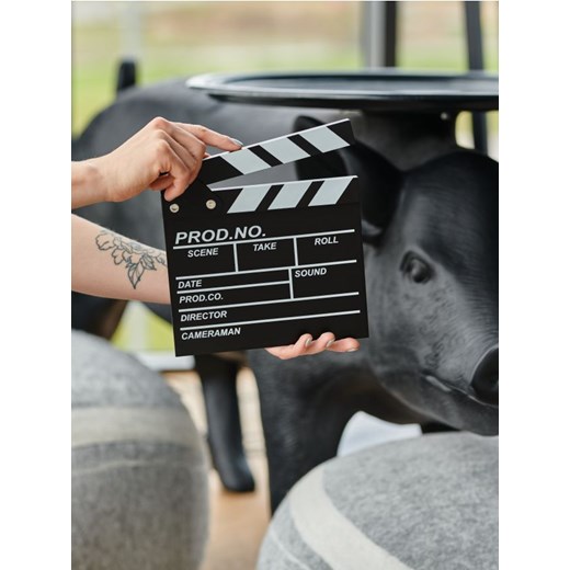 Sinsay - Dekoracja w kształcie klapsu filmowego - czarny ze sklepu Sinsay w kategorii Dekoracje - zdjęcie 176594690