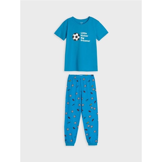 Sinsay - Piżama dwuczęściowa - niebieski ze sklepu Sinsay w kategorii Piżamy dziecięce - zdjęcie 176594752