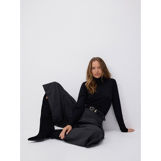 Reserved - Spódnico-spodnie z zakładkami - szary - id: 2614I-85M - marki Reserved - 176597324 Reserved - Spódnico-spodnie z zakładkami - szary ze sklepu Reserved w kategorii Spodnie damskie - zdjęcie 176597324