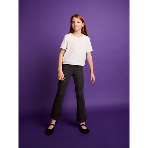 Reserved - Ocieplane spodnie flare - ciemnoszary Reserved 158 (12 lat) Reserved
