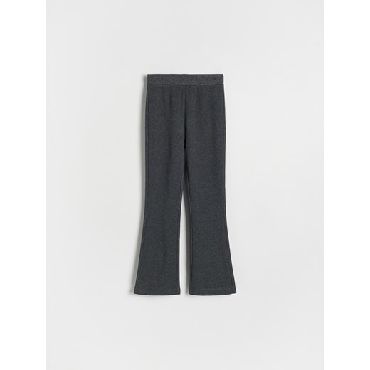 Reserved - Ocieplane spodnie flare - ciemnoszary Reserved 128 (7-8 lat) Reserved