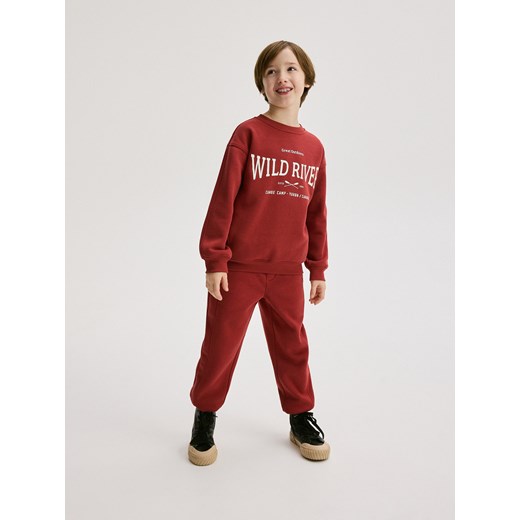 Reserved - Dresowe spodnie jogger - intenstywna czerwień ze sklepu Reserved w kategorii Spodnie chłopięce - zdjęcie 176600612