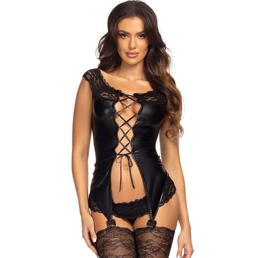 Czarny komplet bielizny damskiej Raven, Kolor czarny, Rozmiar 2XL/3XL, Beauty Night ze sklepu Intymna w kategorii Komplety bielizny damskiej - zdjęcie 176602733