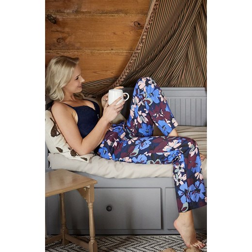 Dwuczęściowa piżama damska Simone, Kolor granatowy, Rozmiar S, Mefemi ze sklepu Intymna w kategorii Piżamy damskie - zdjęcie 176603151