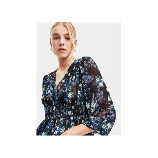 Desigual Bluzka 23WWBW06 Niebieski Regular Fit Desigual L MODIVO