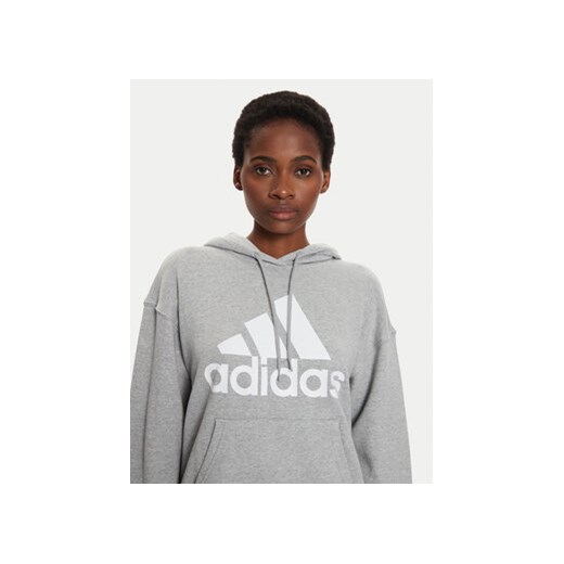 adidas Bluza Essentials Big Logo IC9865 Szary Loose Fit S MODIVO