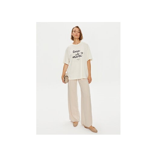 Weekend Max Mara T-Shirt Xanadu 2425946041600 Écru Oversize S MODIVO