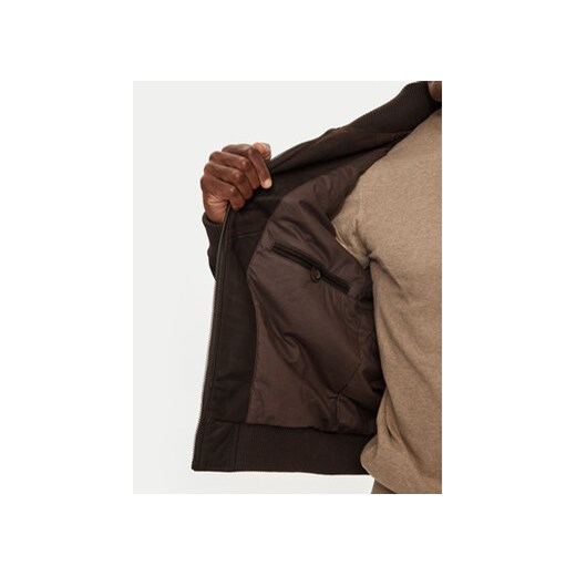 Serge Pariente Kurtka skórzana Paros Wool Brązowy Regular Fit Serge Pariente XXL MODIVO