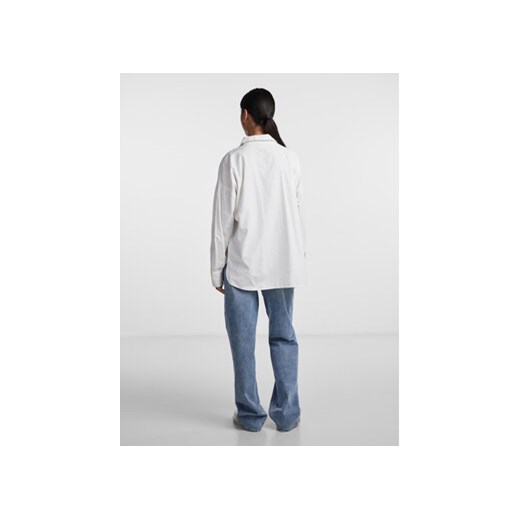 Pieces Koszula 17143675 Biały Oversize Pieces S MODIVO
