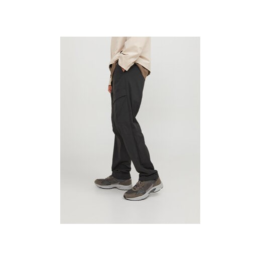 Jack&Jones Spodnie materiałowe Velo 12248997 Czarny Relaxed Fit M MODIVO