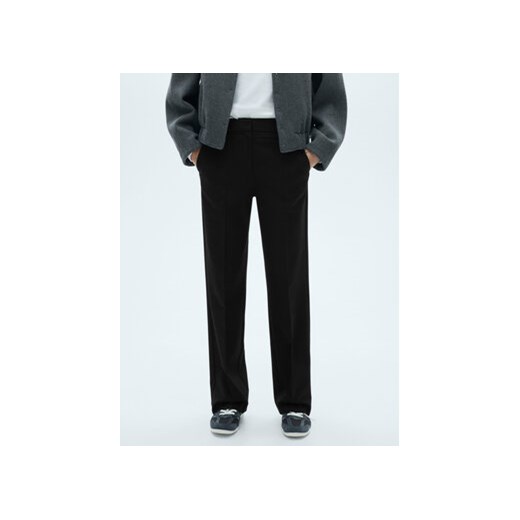 Mango Spodnie materiałowe Leo 77048265 Czarny Straight Fit Mango 44 MODIVO