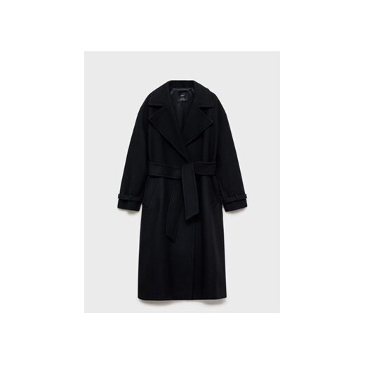 Mango Płaszcz wełniany 87040454 Czarny Oversize Mango XXL MODIVO