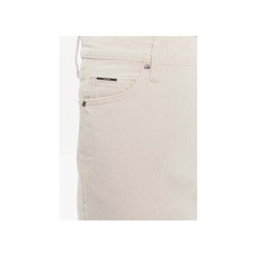 Calvin Klein Jeansy Mid Rise Relax Bootcut Ecru K20K206308 Biały Slim Fit Calvin Klein 30_32 MODIVO