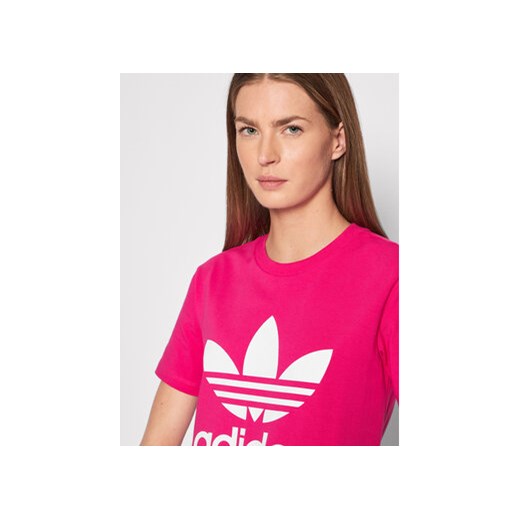 adidas T-Shirt adicolor Classics Trefoil HG3785 Różowy Regular Fit 32 MODIVO