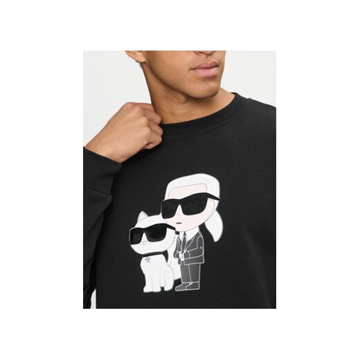 KARL LAGERFELD Bluza 705063 544942 Czarny Regular Fit Karl Lagerfeld S MODIVO