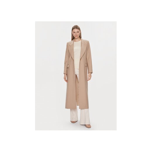 IVY OAK Płaszcz wełniany Jil Sue IO119088 Beżowy Regular Fit Ivy Oak 42 MODIVO