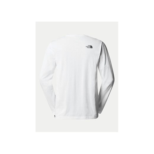 The North Face Longsleeve Simple Dome NF0A87QN Biały Regular Fit The North Face XXL MODIVO