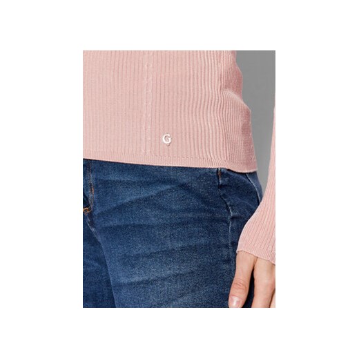 Guess Bluzka W2YR12 Z30K0 Różowy Slim Fit Guess L MODIVO