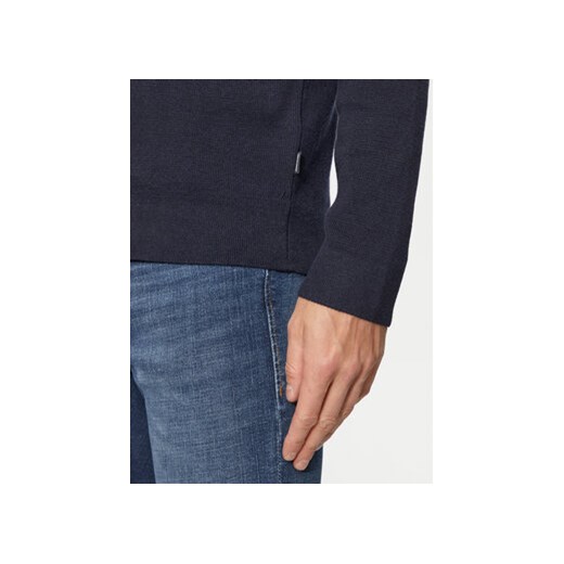 Jack&Jones Sweter Milano 12259664 Granatowy Relaxed Fit XL MODIVO