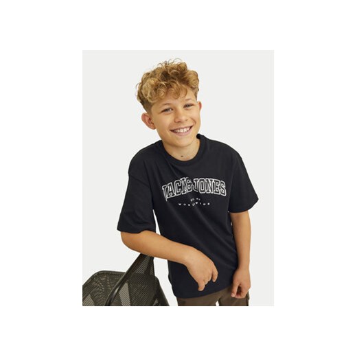 Jack&Jones Junior T-Shirt Caleb 12258924 Czarny Relaxed Fit Jack&jones Junior 140 MODIVO