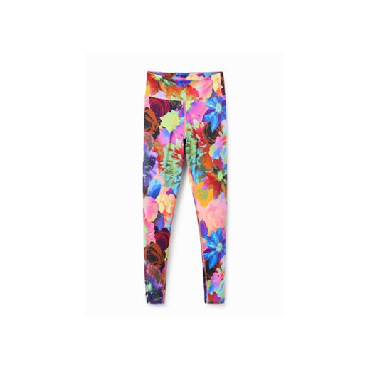 Desigual Legginsy Tulipa 23SWKK07 Kolorowy Slim Fit Desigual M MODIVO